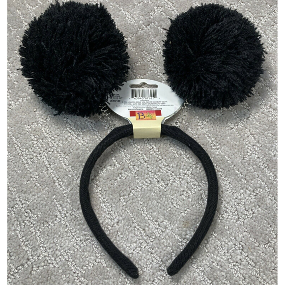 4 Black Springy Pom Pom  Headbands  Lot  Beely Bobber - Picture 3 of 4